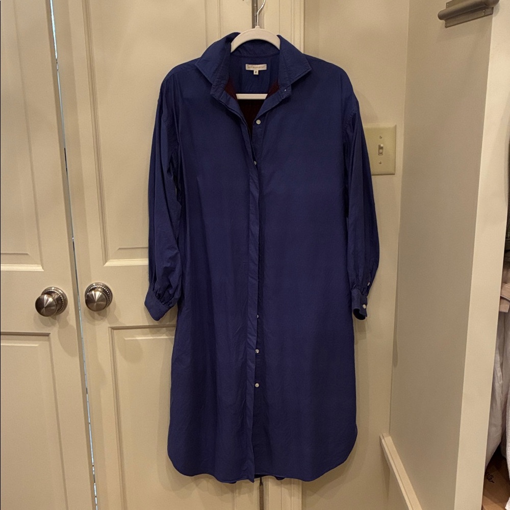 Ann Mashburn Royal blue shirtdress
